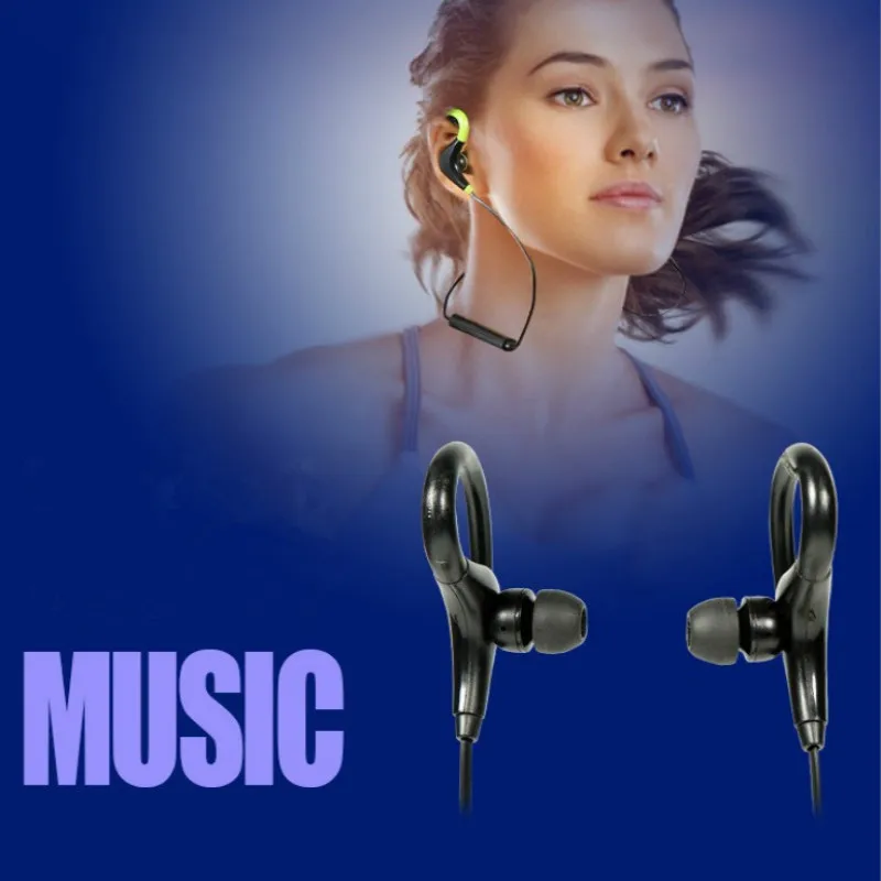 BT 1 спортивные беспроводные Bluetooth наушники стереонаушники с ушным крючком