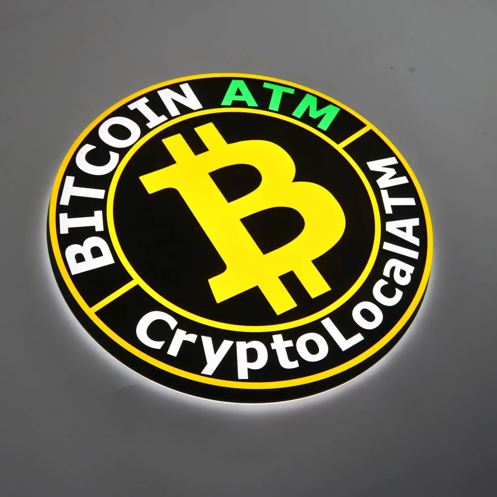 Ручной работы передней и задней горит знак реклама из светодиодного Акрила с