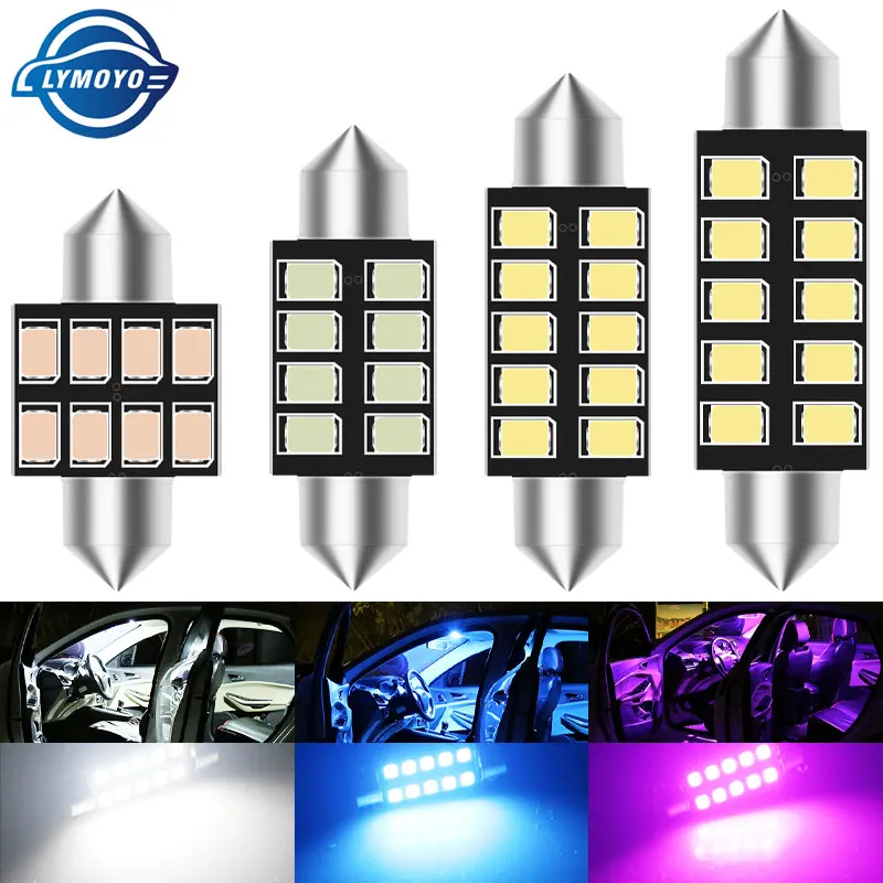 

1x Festoon C5W led C10W Canbus 31/36/39/41mm Interior Lighting Error Free 2835 SMD License Plate led Reading bulbs Dome lamps