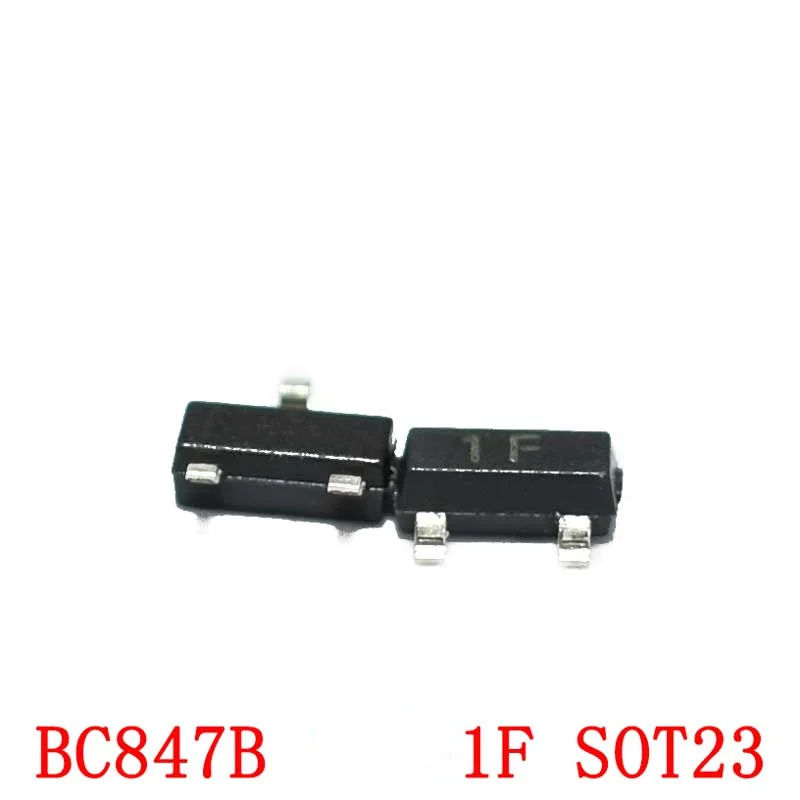 

50 шт./лот SOT23 BC847B Шелковый экран 1F 0.1A/45V SOT-23 SMD транзистор PNP чип новый оригинальный коридор