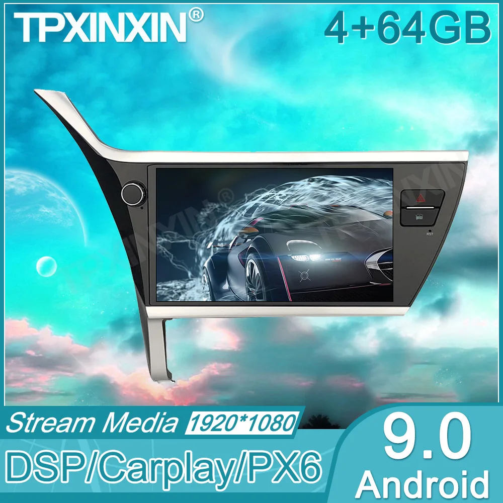 

DSP Autoradio Android 10 For Toyota Corolla 2017 2018 2019 Car Radio Tape Recorder Multimedia DVD Player GPS Navigation