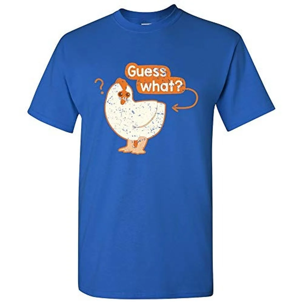 

T Shirt Women Kawaii Summer Tops Graphic Tees Fashion Tee Shirt Guess What Chicken Butt Mama Hen - Funny Chicken Joke T Shirt