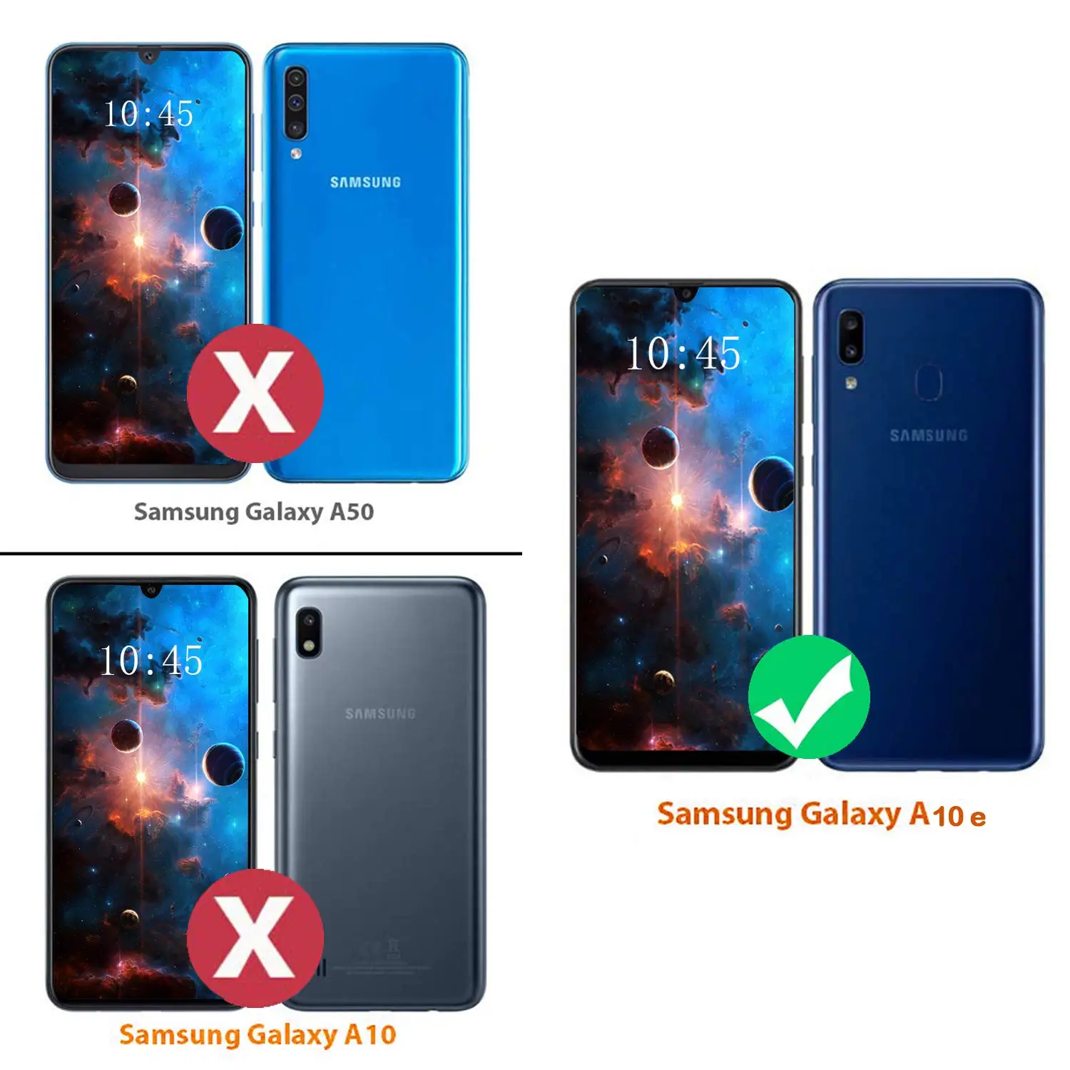 Sumsang Galaxy A10E/A20E (2019) чехол двухслойный армированный гибридный жесткий защитный