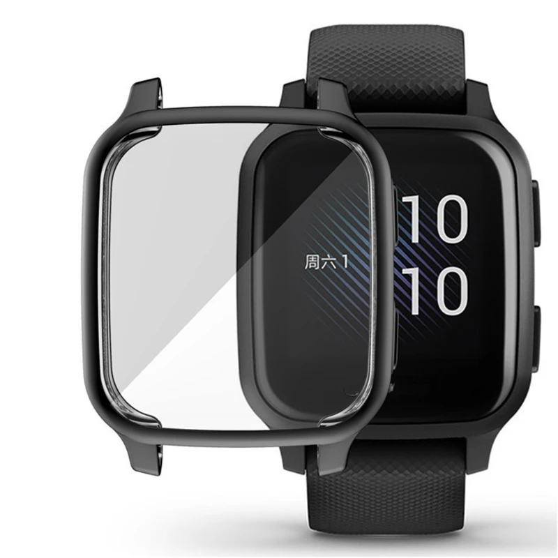 Защитный чехол для смарт-часов Garmin CAME SQ мягкий из ТПУ с покрытием защитный экрана