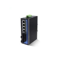 10100 ethernet poe industrial switch 4 rj45 ports 2 fiber ports fiber optic media converter