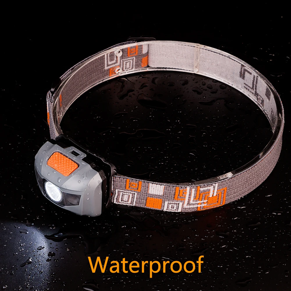 

Mini Headlamp 4 Modes Lightweight Waterproof LED Head light Camping Head lamp Travel mini hike Headlight AAA battery
