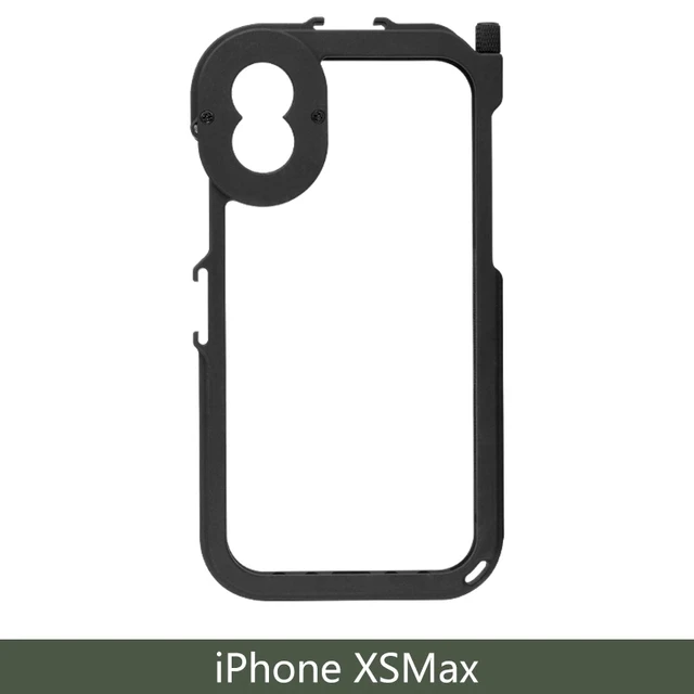 for iphone xs max Ulanzi металлический бампер чехол для телефона рамка для iPhone X/XS/MAX, w Mic холодное крепление для обуви и адаптер для объектива 17 мм для объектива - Цвет: for iphone xs max