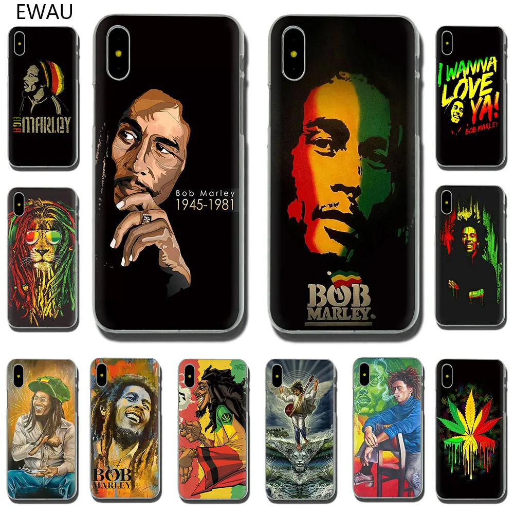 Жесткий чехол для телефона EWAU bob marleys lion rasta reggae iPhone SE 2020 11 Pro 6 6S Plus 7 8 X XS XR Max|Бамперы|