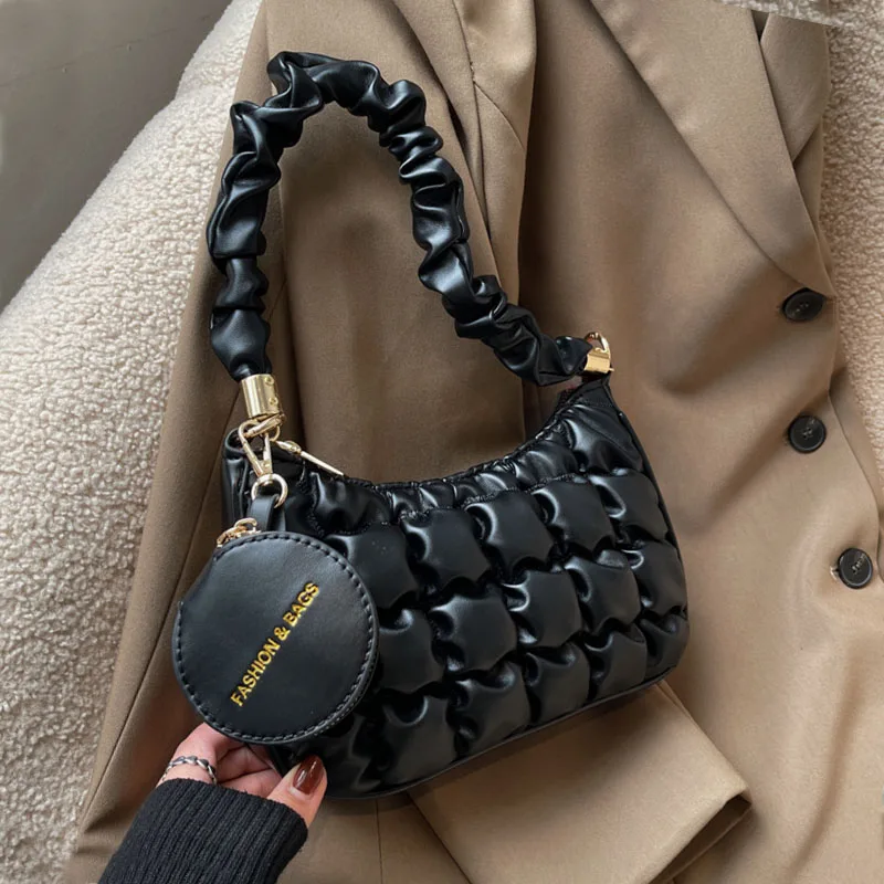 

Сумка Luxuri Baguete, винтажная женская сумка, женская сумка, винтажный дизайнерский клатч с тиснением, Хобо, женская сумка через плечо