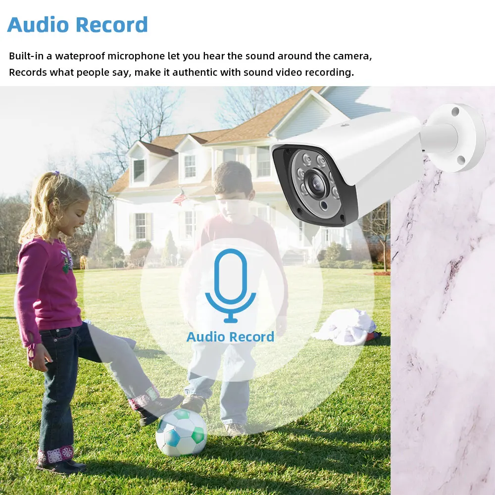 4K CCTV System NVR Kit 8MP Super Outdoor Motion Detection Security IP Camera Audio H.265+ 16CH POE NVR Video Surveillance set