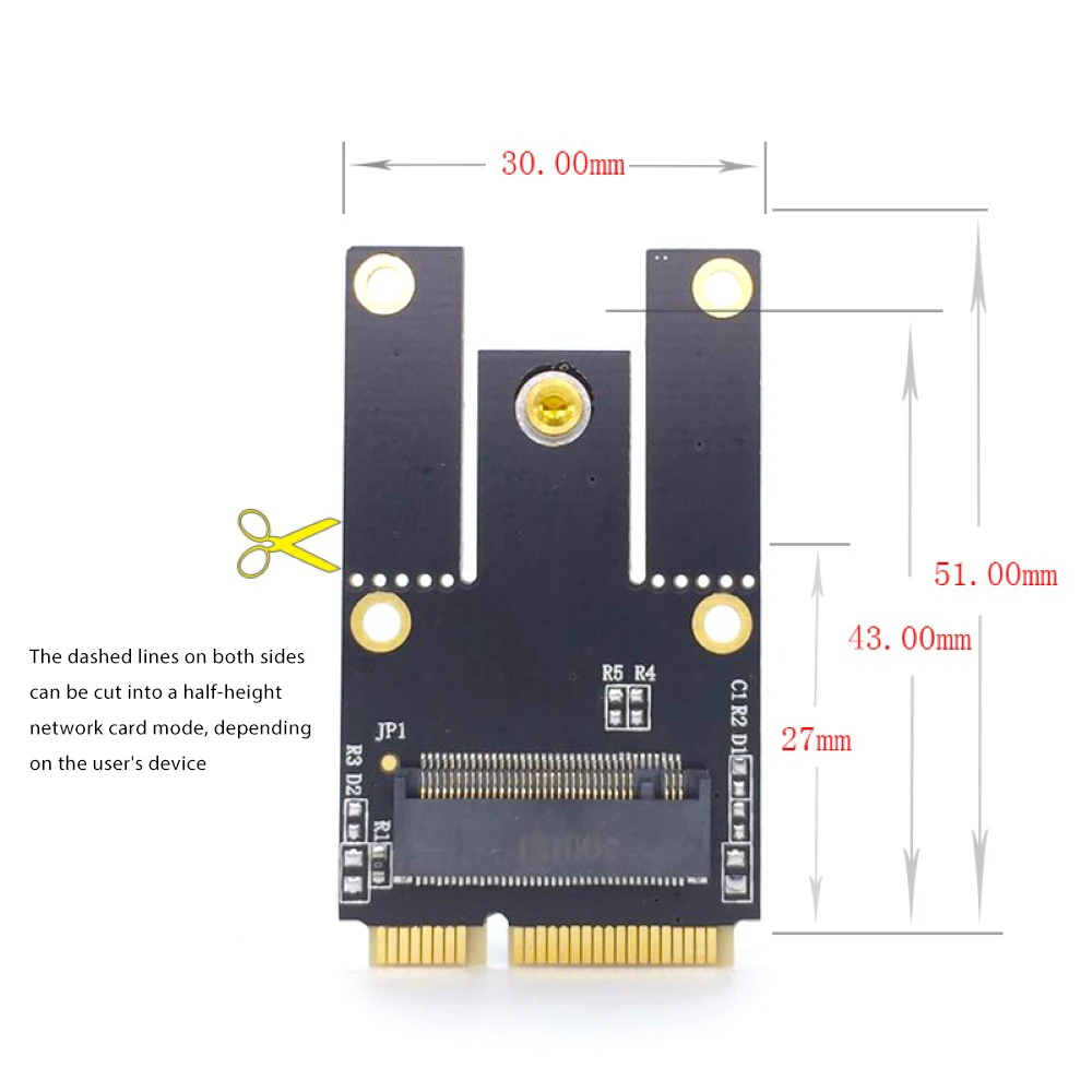 

M.2 NGFF To Mini PCI-E Converter Adapter For M.2 Wifi Wlan Bluetooth Card AX200 9260 8265 8260 For Laptop Home Office