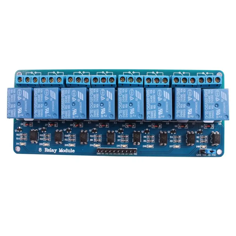 2 шт. 8 канальный DC 5V релейный модуль с Оптрон для Arduino UNO R3 Мега 2560 1280 DSP ARM PIC AVR STM32