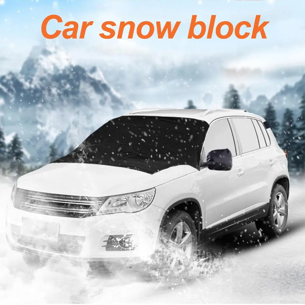 

Winter Car Front Windshield Snow Cover Ice Removal Wiper Visor Protector Sunshade Antifreeze Protective Cover Car Snow Block