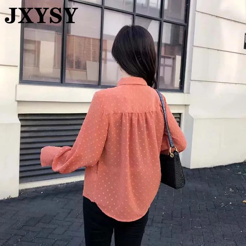 Блузка JXYSY Женская в английском стиле элегантная прозрачная пикантная блузка с