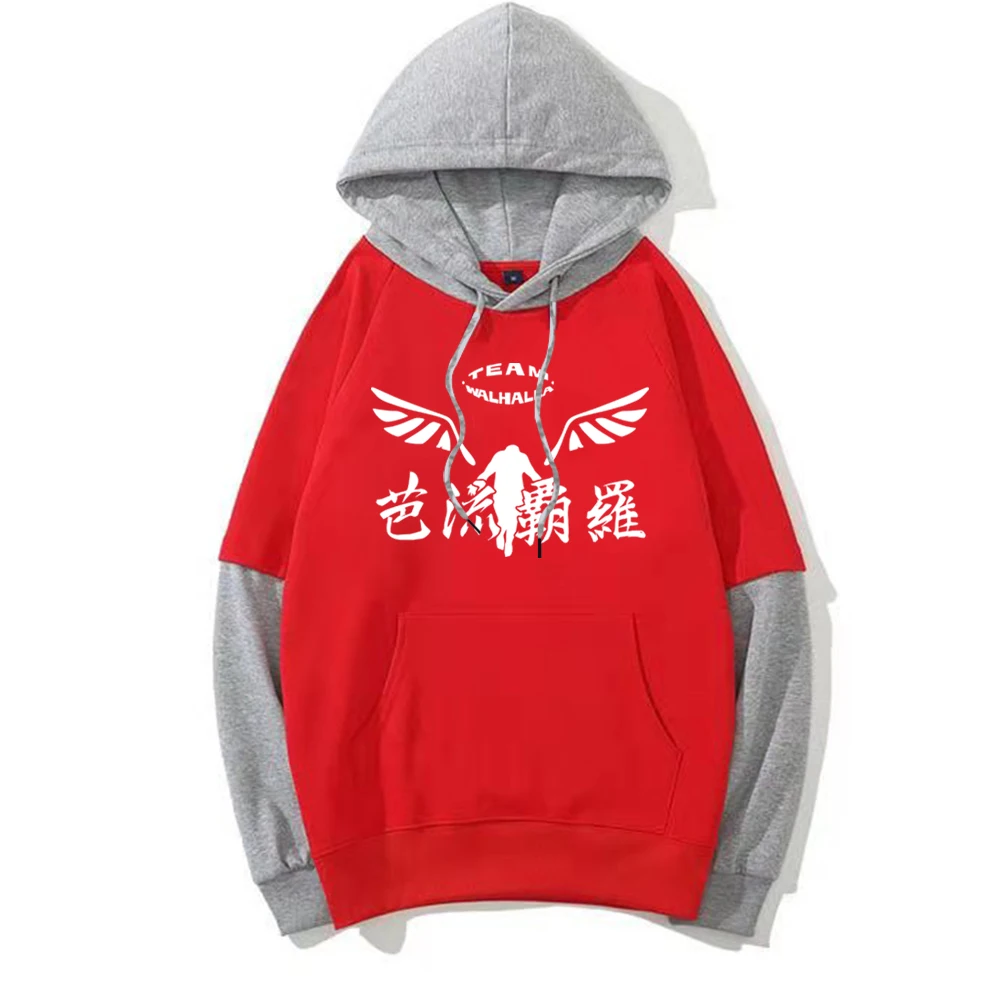

Two-color Stitching Sweater 2021 Tokyo Revengers Print Women Men Fashion Loog Sleeve Autumn Spring Hoodie Sweatshirt