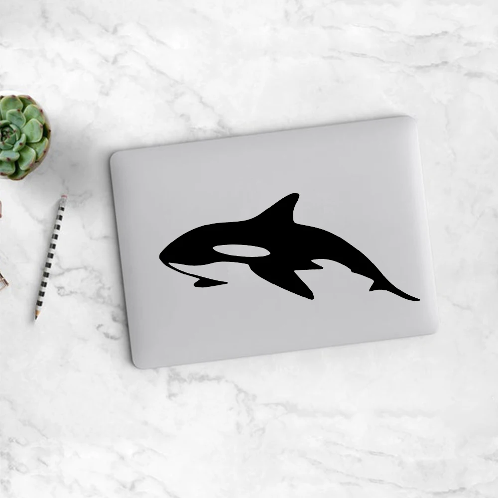 Современные наклейки в виде рыбьего лаптопа Leptop для наушников чехла ноутбука