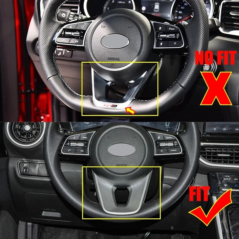 Для KIA Ceed Forte K3 Seltos XCeed Sonet продолжить ABS углеродное волокно Кнопка рулевого колеса