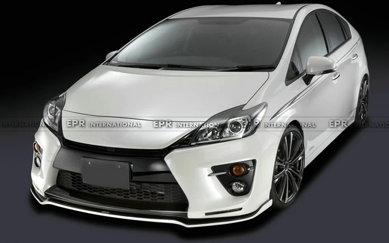 Для Toyota Prius ZVW30 G SBLS Тип FRP Неокрашенный передний бампер для губ разветвитель под