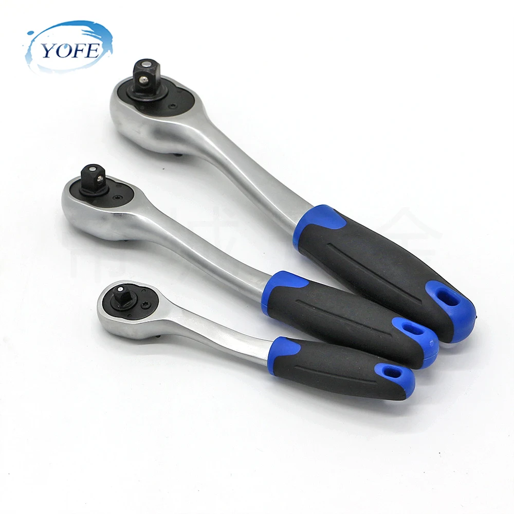 

Трещоточный ключ YOFE 1/4 дюйма, 3/8 дюйма, 1/2 дюйма, 72 зубца, телескопический торцевой ключ с трещоткой, пластина, инструмент ручка-ключ