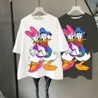 Женская футболка с коротким рукавом, с героями мультфильма Дональд Дак