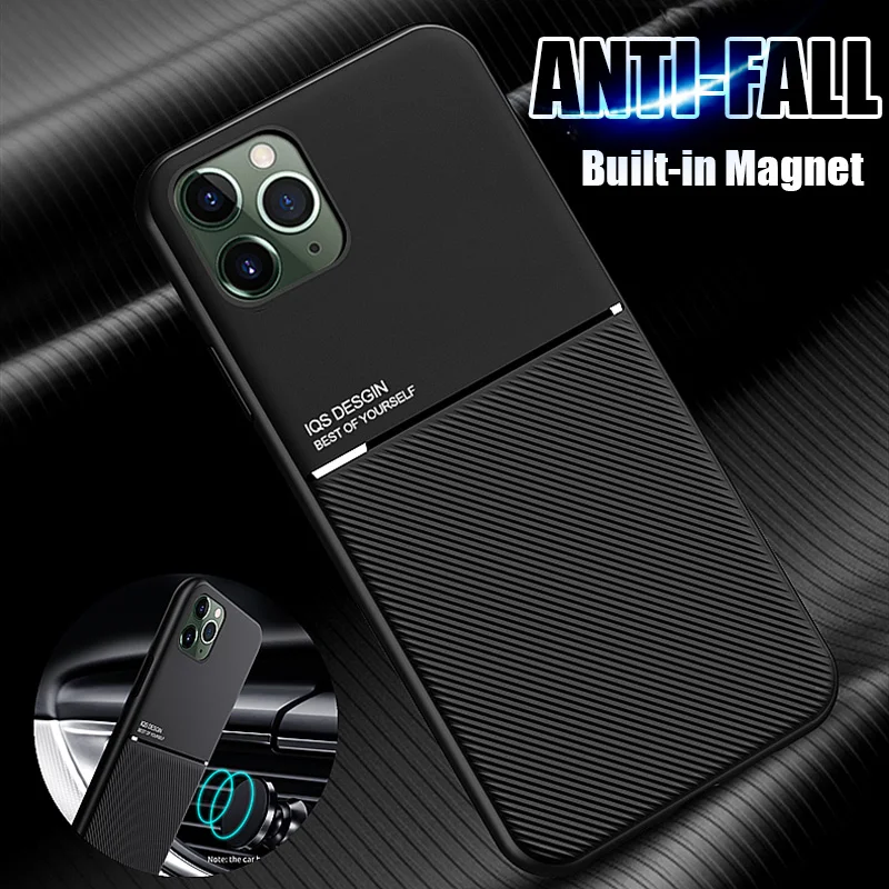 

Case For Iphone 12 Pro 11 Pro Max Mini Magnet Anti Shock Shell For Iphone XS MAX X XR 8 7 6 6S Plus SE 2020 Luxury TPU Cover