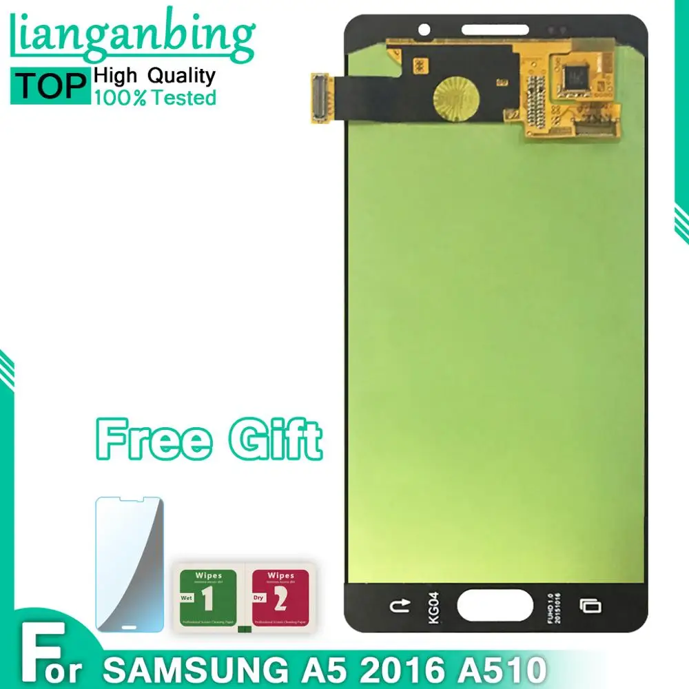 Новый OLED для Samsung Galaxy A5 2016 LCD A510 A510F A510M A510FD ЖК дисплей кодирующий преобразователь