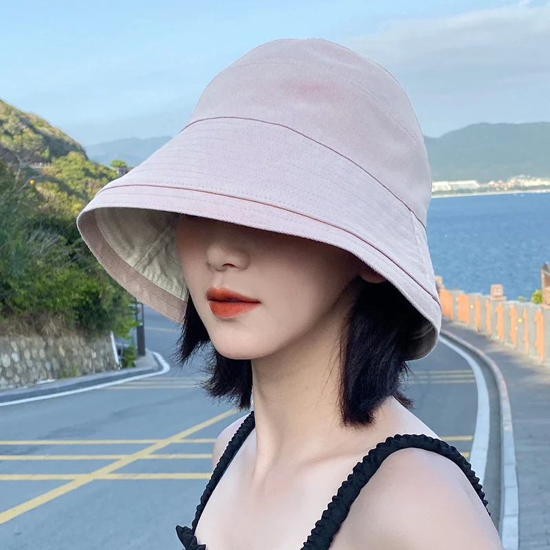 Корейские туфли лодочки цвета: черный ведро шляпа Для женщин 2021 благодаря