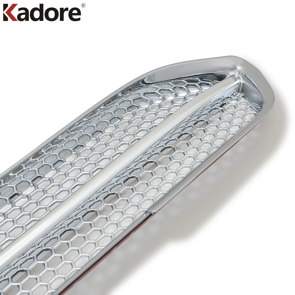 For Mazda CX5 CX-5 KF 2017 2018 2019 2020 ABS Chrome Front Center Grille Grills Cover Trim Sticker Car styling Accessories | Автомобили и