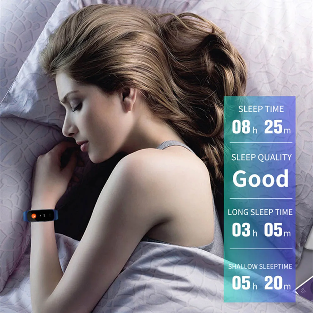 10 шт./лот M5 водонепроницаемый браслет Смарт-браслет Bluetooth смарт-часы кровяное