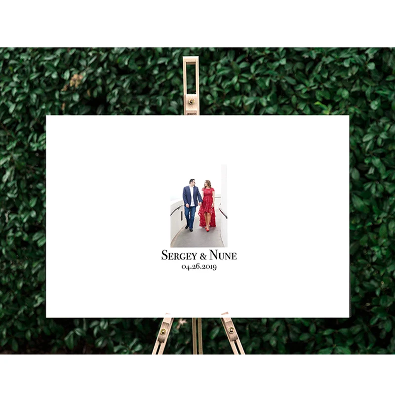 Холст фото Свадебная Гостевая книга Альтернативная Персонализированная свадьба