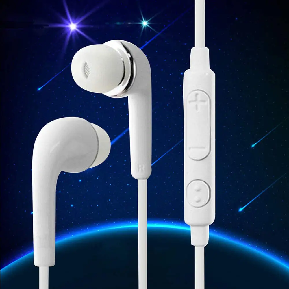 

Fanshu Wired Earphone Hands Free Sports Music Headphone 3.5mm In Ear Stereo Earbud Headset With Mic Calling for Samsung Galaxy