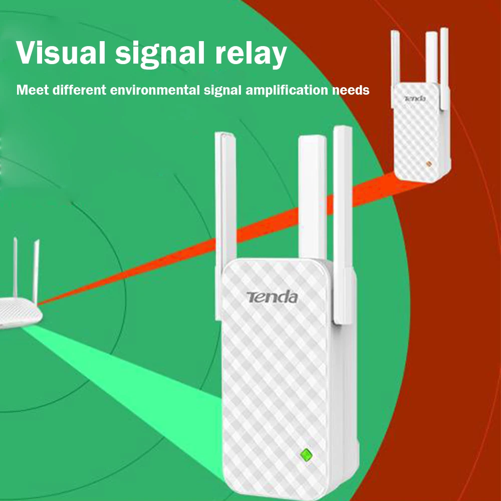 Tenda A12 300 Мбит/с Wifi ретранслятор расширитель диапазона беспроводной ретранслятор усилитель сигнала 3 антенны полный дом крышка расширитель маршрутизатора