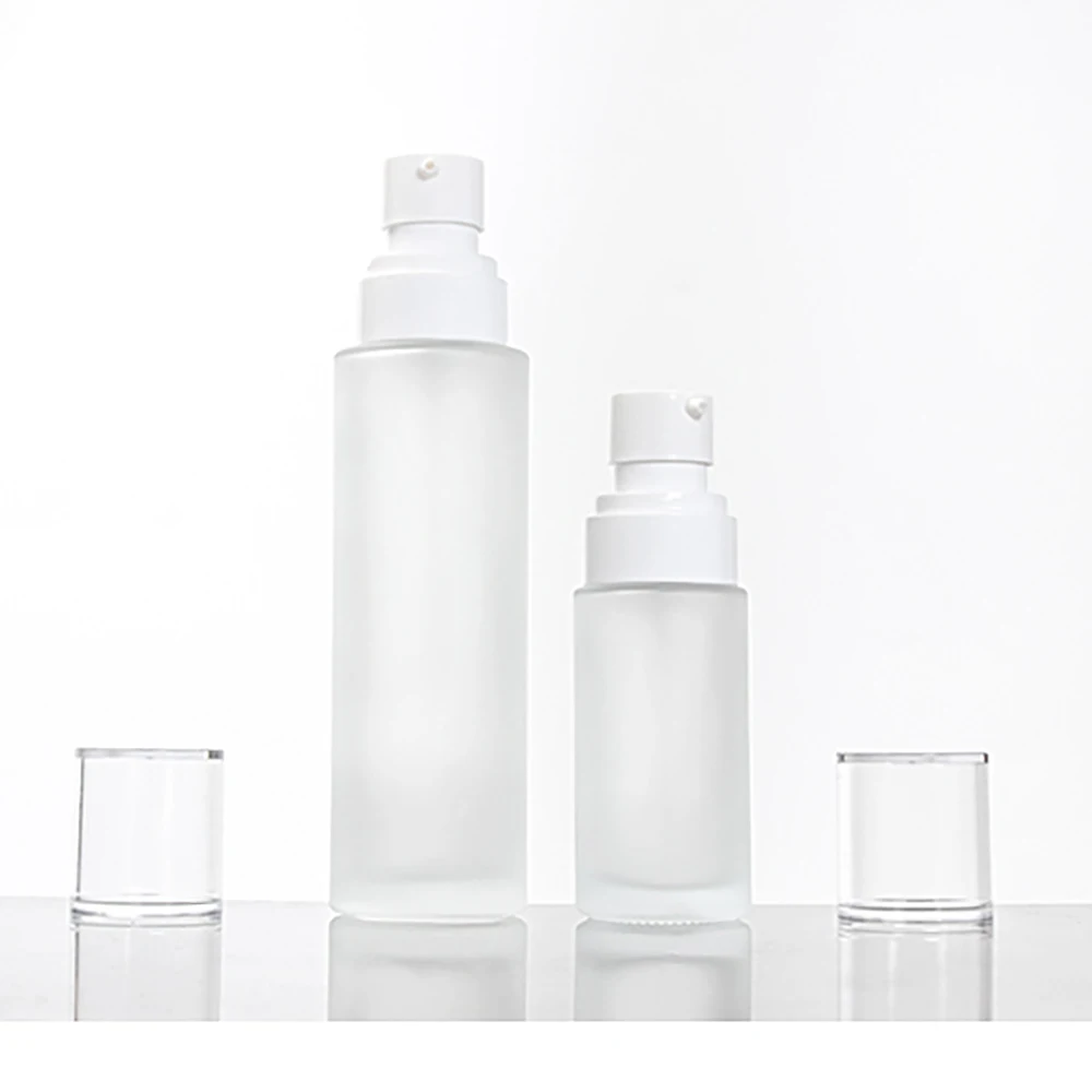20ml spray bottle perfume glass bottle, empty frosted pump bottle for lotion