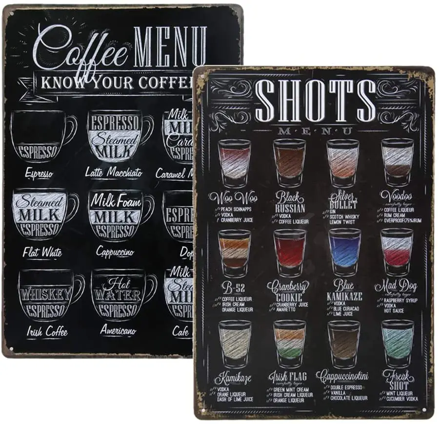 

Tin Borden Retro Stijl Metalen Bord Decoratieve Wijn Bier Koffie Ijzeren Plaat Muur Decor Voor Thuis Workshop Muur Deur 20x30 Cm