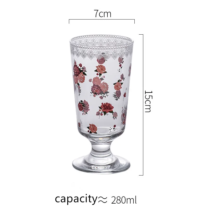 280 мл креативный прозрачный стеклянный милый лимон персик Роза пчела Цветок