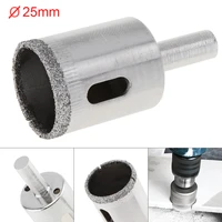 25mm metal alloy diamond coated core hole saw drill bit set tools glass drill hole opener for tiles glass ceramic