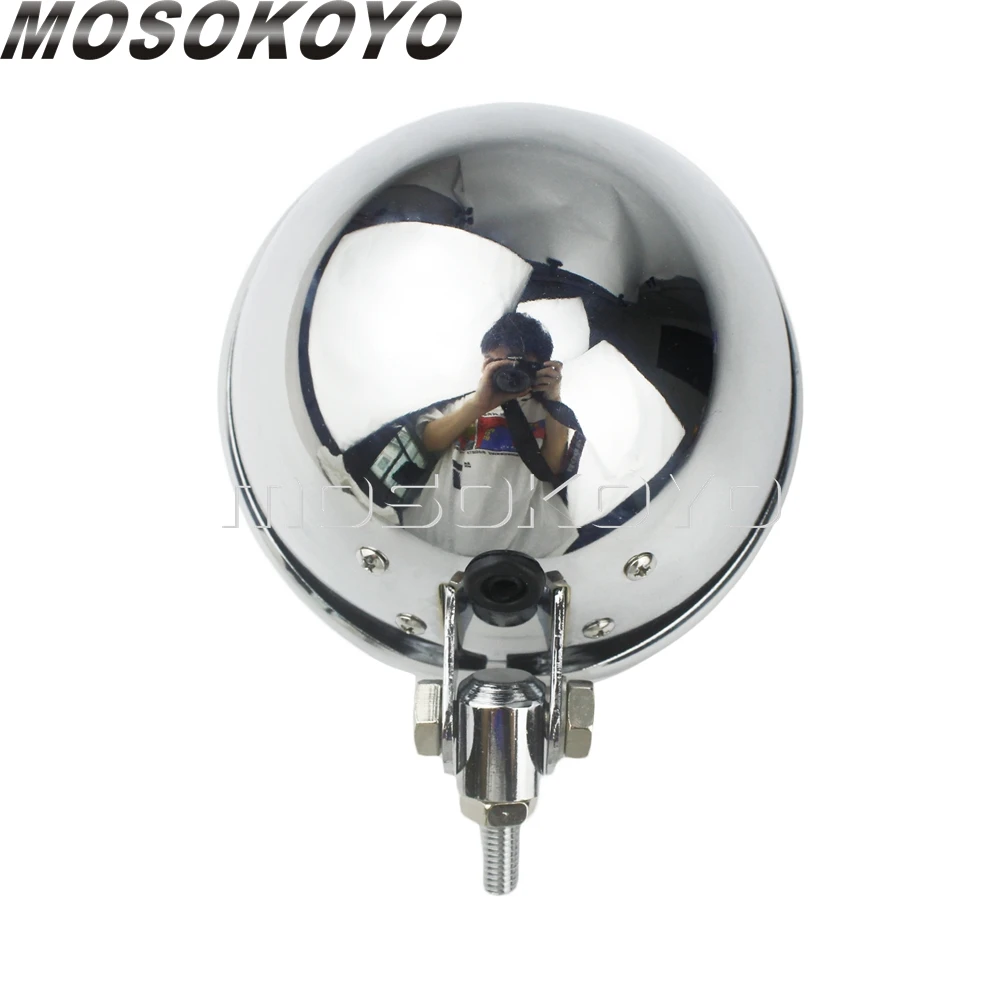 Хромированный мотоциклетный фонарь диагональю 5 75 дюйма для Harley Sportster 883 Cafe Racer
