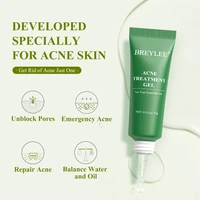breylee tea tree acne treatment gel salicylic acid remove pimple repair anti inflammation face shrink pores redness face care