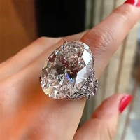 megin d white gold luxury full zircon big oval crystal butterfly vintage boho rings for women wedding couple gift jewelry bague