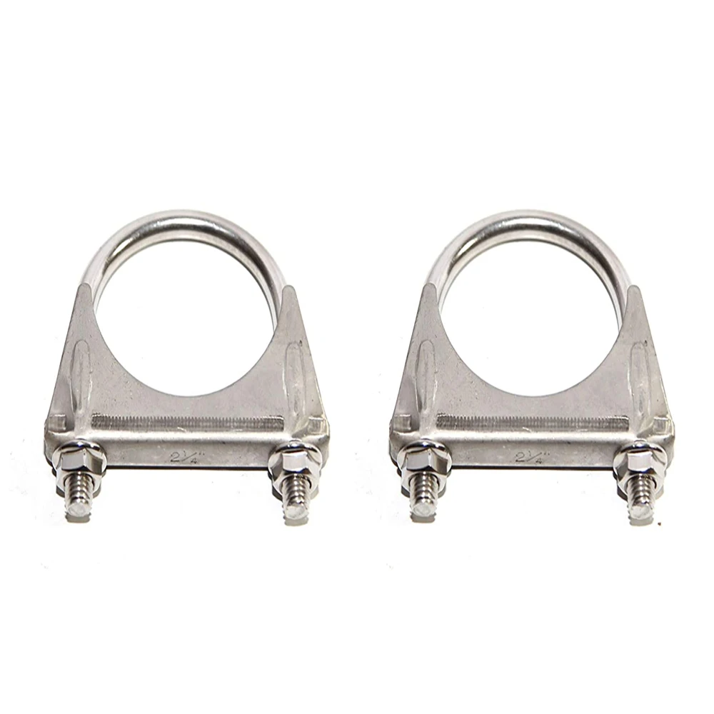 

Two Piece Universal 2 1/4" (2.25") Exhaust Hanger SS U Bolt Clamp