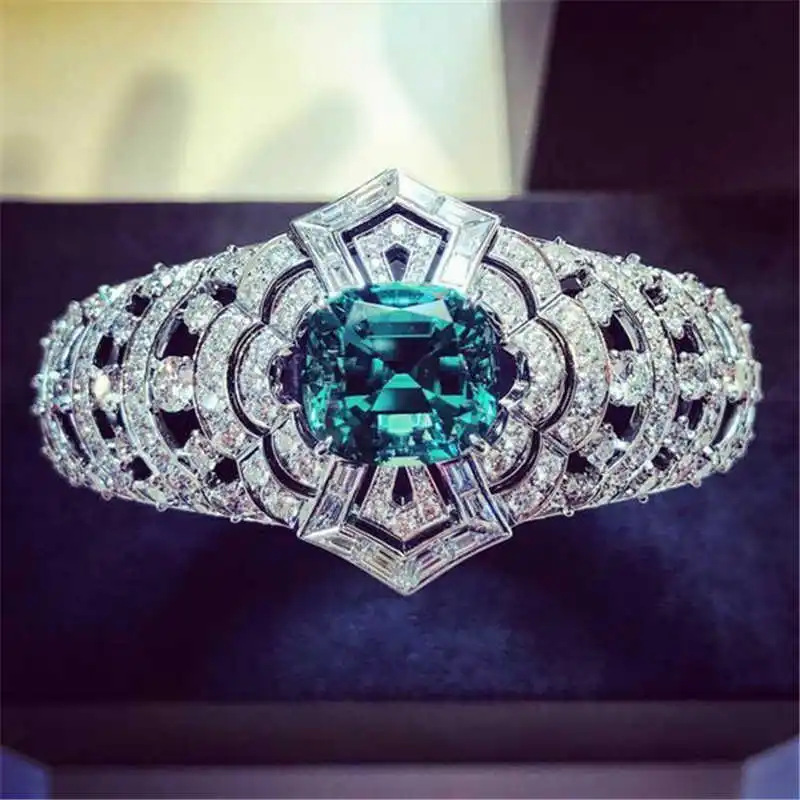 

Chic Ring Mosaic Eternity Wedding Engagement Proposal Bridal Women Size 5-10