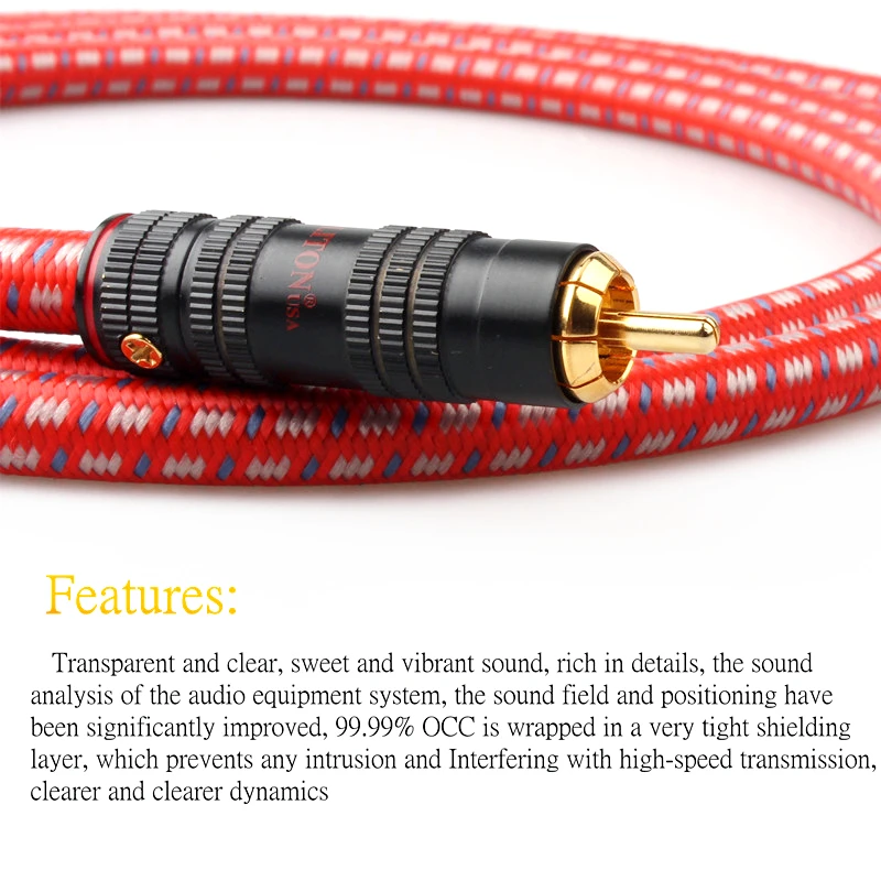 LITON аудиофил Чистая медь посеребренный RCA коаксиальный оптоволоконный кабель