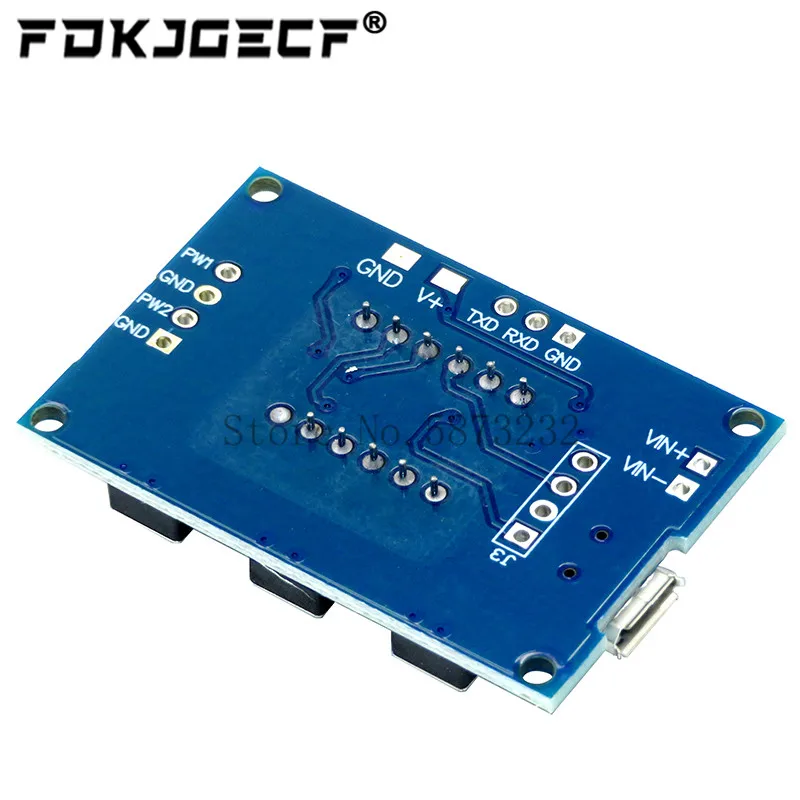 Постоянный ток 5-30V микро USB 5V Мощность независимый генератор PWM 2 канала