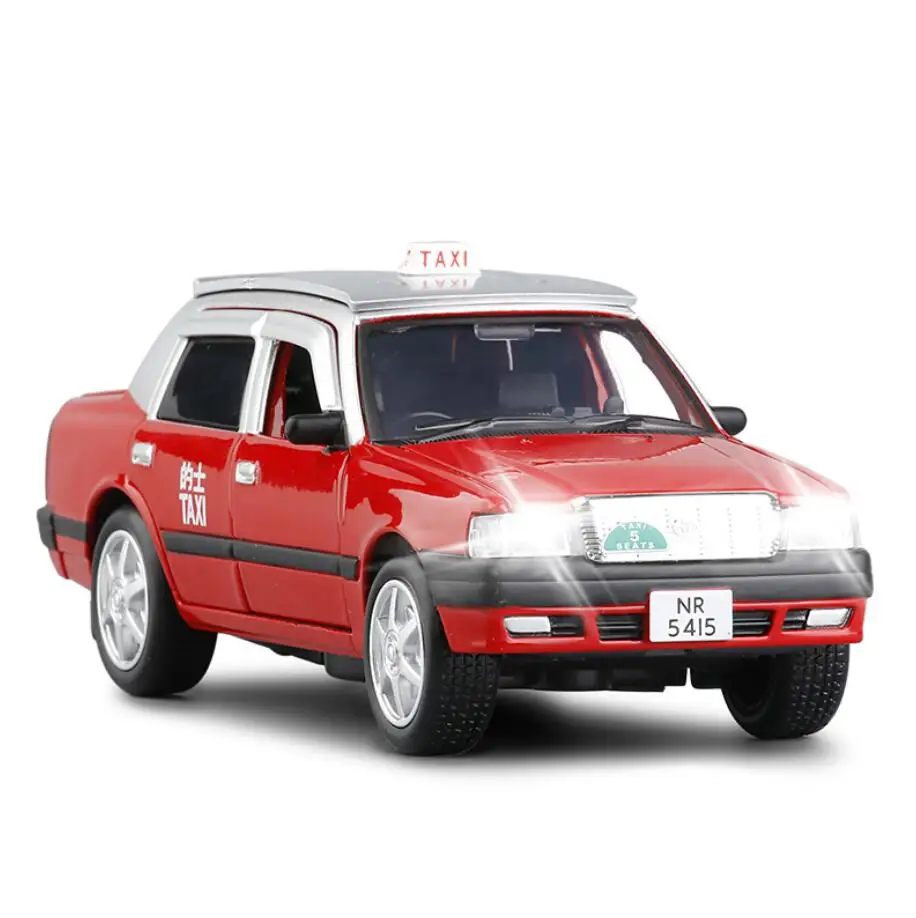 Машинка-такси Toyota Crown модель автомобиля из сплава со звуком светильник кой V237 1/32 |