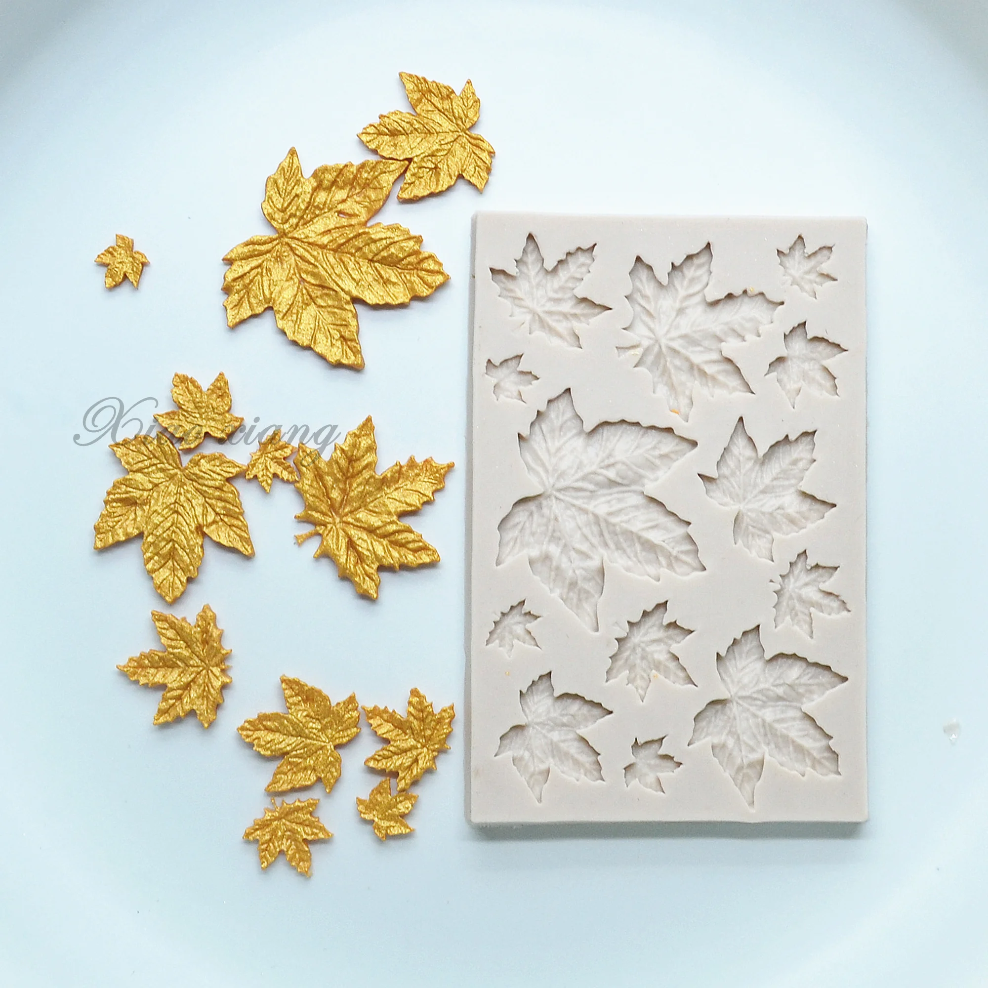 Инструменты для украшения тортов Leafs листья силиконовые формы помадки выпечки