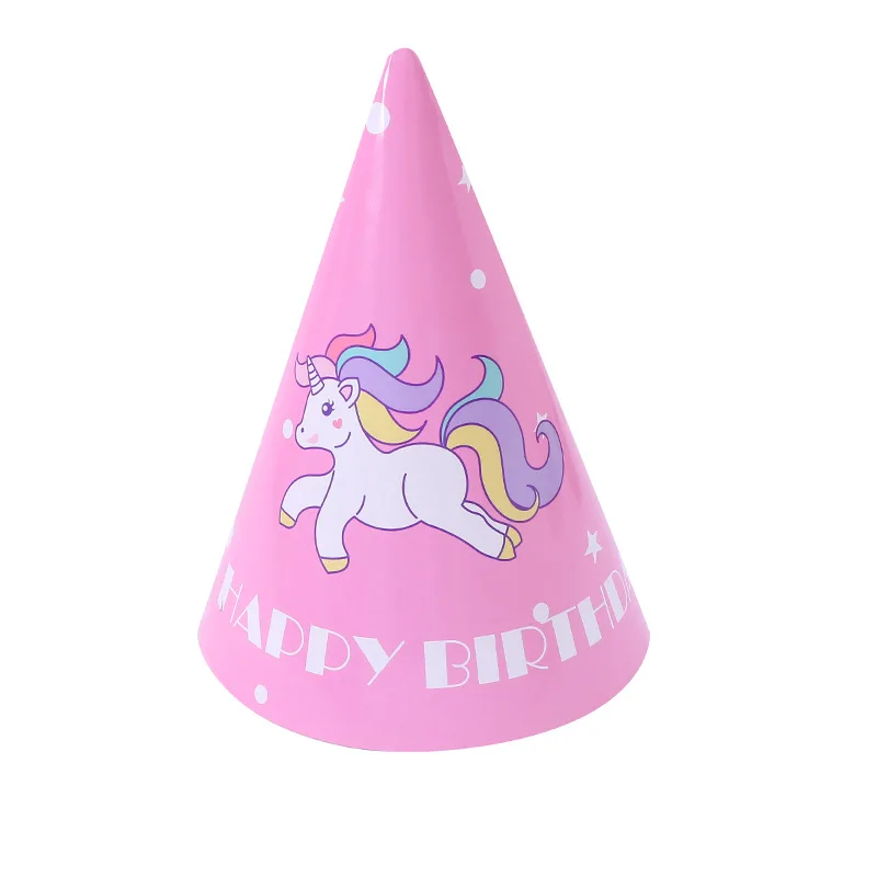 53 шт./компл. одноразовая посуда с единорогом розовая синяя бумажная тарелка