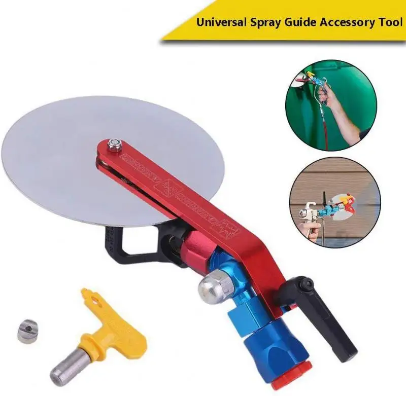 

7/8" Airless Spray Guide Color separation baffle, airless paint sprayer gun universal spray gun nozzle seat, anti-splash baffle