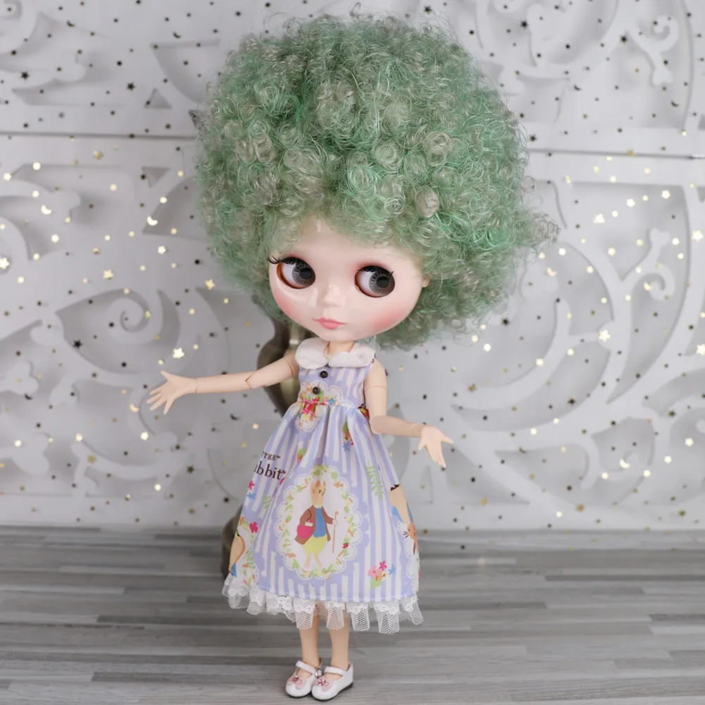 ICY DBS Blyth doll No.BL1147/8800 Green mix silver Afro hair JOINT body White skin Neo 1/6 BJD OB24 ANIME GIRL | Игрушки и хобби