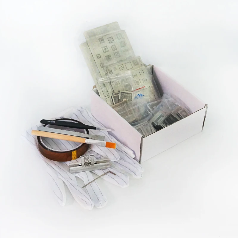 

810pcs Heated BGA Stencils Universal Direct Heated Stencils With Reballing Fixture Jig For SMT SMD Chip Rpair Tools