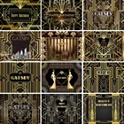 Mocsicka большой гатсби фотография фон ретро золотой здание для взрослых День Рождения Декор Фон фотосессия